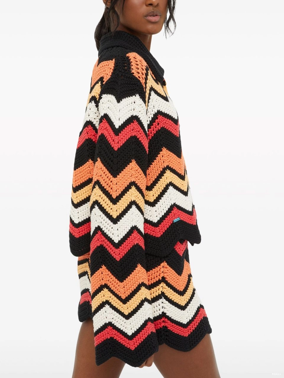 Cheap Women Alanui jacket chevron Kaleidoscopic knitted 0404